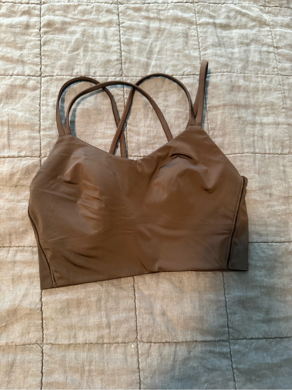 Lululemon Longline Like a Cloud Bra - Size 6 - Black
